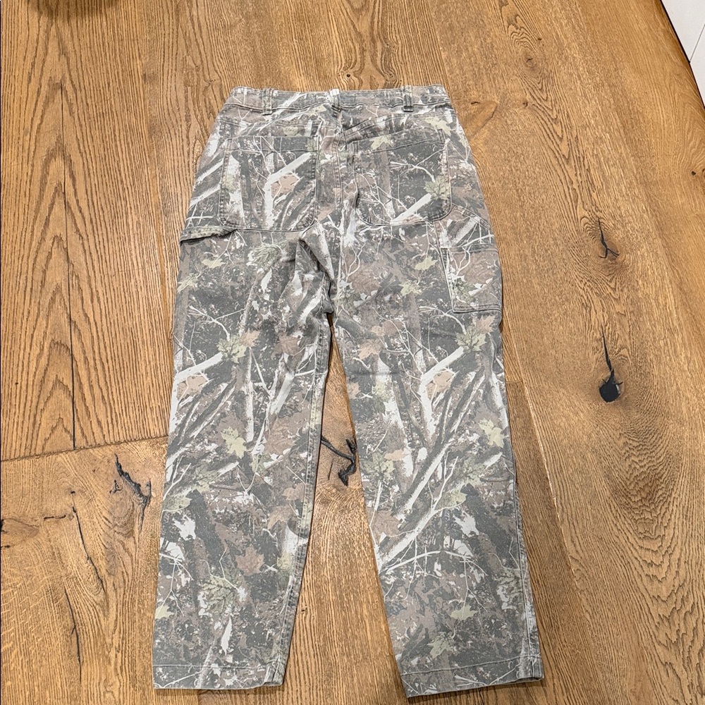 Abercrombie & Fitch Men's Gray Camouflage Cargo cargo carpenter Pants 30 - Picture 2 of 3